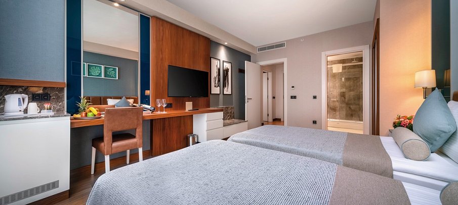 Baia Lara - Wohnbeispiel Familienzimmer Deluxe (Zimmercodierungen FDL & FDM)