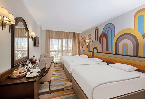 Megasaray Westbeach Antalya - Wohnbeispiel Doppelzimmer Komfort City View (Zimmercodierungen DF1 & DF2)