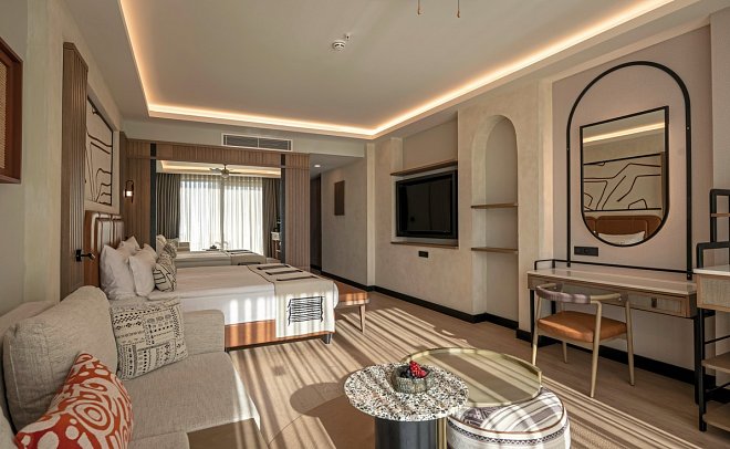 Ethno Belek - Wohnbeispiel Doppelzimmer Deluxe Waldblick (Zimmercodierungen DD1 & DC1)