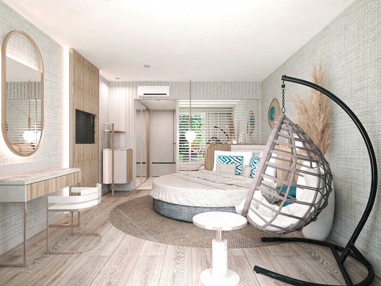 Belek Beach Resort - Wohnbeispiel Doppelzimmer Swim up (Zimmercodierung DBQ)