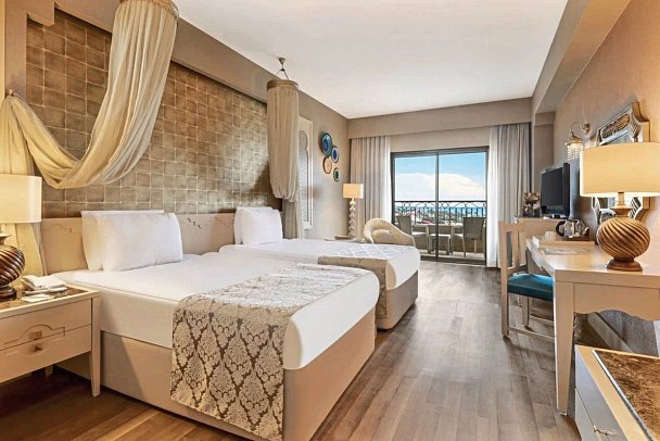 Spice Hotel & Spa - Wohnbeispiel Doppelzimmer Meerblick (Zimmercodierungen DBM & DCM)