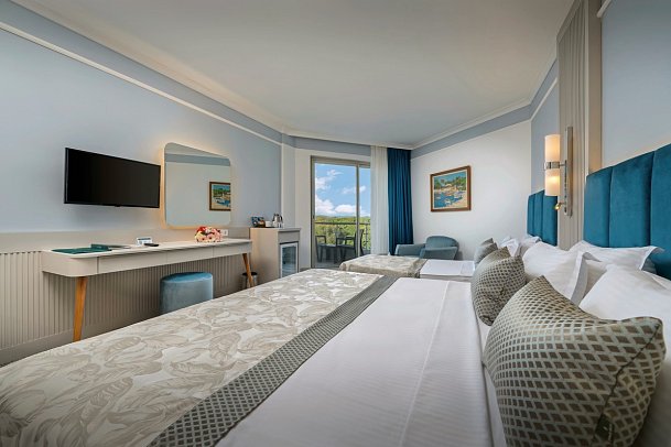 Pine Beach Belek - Wohnbeispiel DZ Gartenblick Hauptgebäude (Zimmercodierungen DBG & DCG)