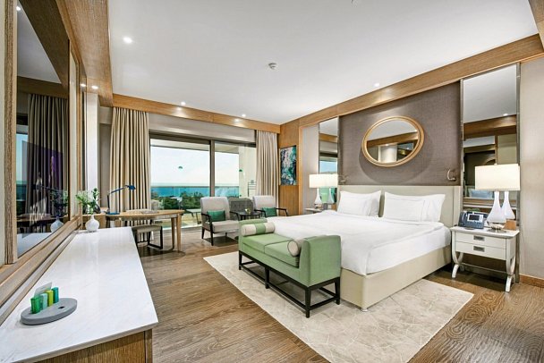 Regnum Carya - Wohnbeispiel Doppelzimmer Jade Meerblick (Zimmercodierungen DDM & DCM)