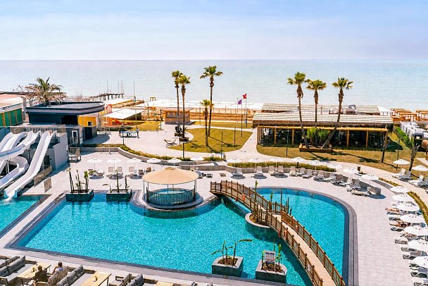 Sentido Luna Vista Belek - Wohnbeispiel Doppelzimmer Komfort seitl. Meerblick (Zimmercodierungen DFM & DCM)