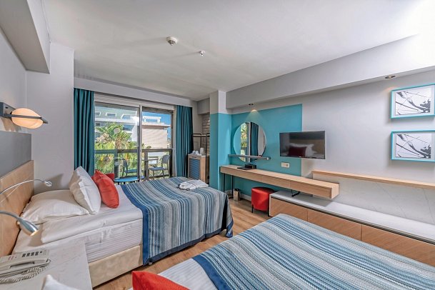 Oleander Beach Resort - Wohnbeispiel Doppelzimmer Landblick (Zimmercodierungen DBL & DCL)