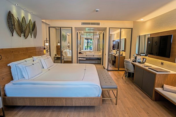 Miramare Beach - Wohnbeispiel DZ Deluxe mit Privatgarten (Zimmercodierung DDG)