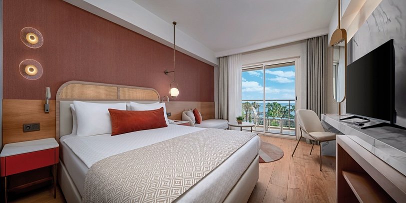 Trendy Palm Beach Adults only - Wohnbeispiel Doppelzimmer Meerblick (Zimmercodierung DBM)