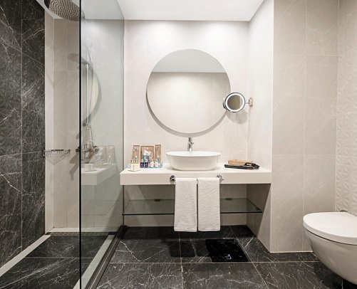 Concorde de Luxe Resort - Beispiel Bad Doppelzimmer Deluxe (Zimmercodierungen DDM, DCM, DDL & DCL)