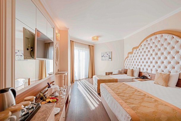 Side Premium - Wohnbeispiel Doppelzimmer Standard mit Terrasse (Zimmercodierungen DB2 & DC2)