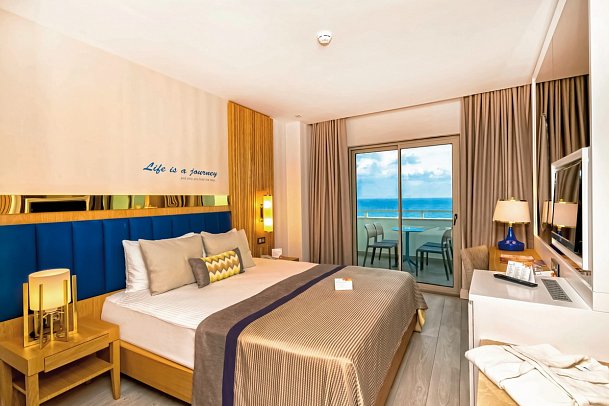 Sidemarin Kirman Premium - Wohnbeispiel Doppelzimmer Meerblick (Zimmercodierungen DBM & DCM)