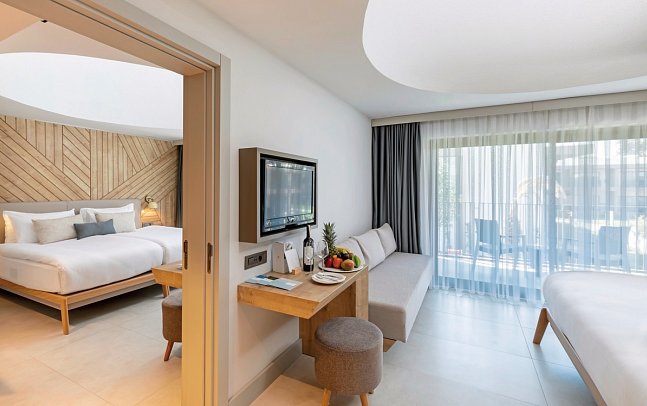 Paloma Orenda - Wohnbeispiel Familienzimmer Verbindungstür (Zimmercodierung FVL)