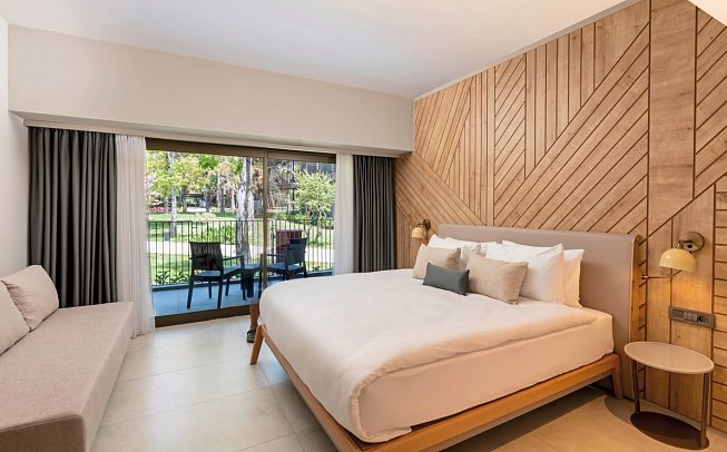 Paloma Orenda - Wohnbeispiel Doppelzimmer Gartenblick (Zimmercodierungen DBG & DC1)