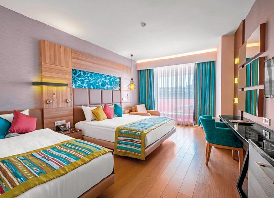 Long Beach Alanya - Wohnbeispiel Doppelzimmer Landblick (Zimmercodierungen DBL, DCL, DBM & DCM)
