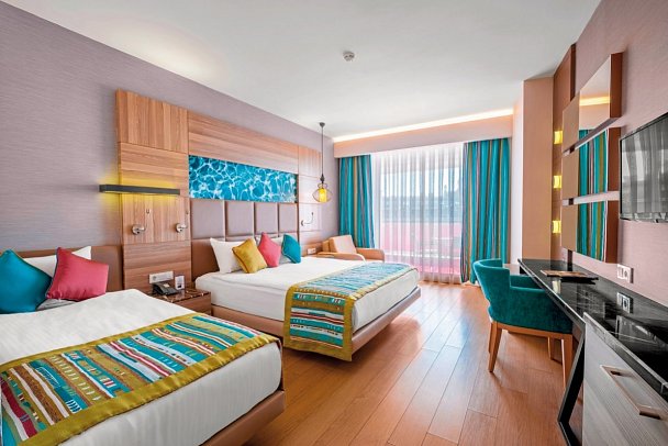 Long Beach Alanya - Wohnbeispiel Doppelzimmer Landblick (Zimmercodierungen DBL, DCL, DBM & DCM)