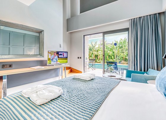 Numa Bay Exclusive - Wohnbeispiel Maisonnette Swim-Up (Zimmercodierung MBQ)