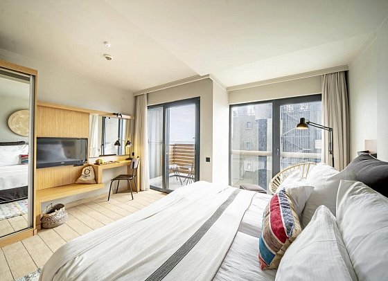 ananea Kleopatra Beach - Wohnbeispiel Doppelzimmer seitl. Meerblick (Zimmercodierung DBN)