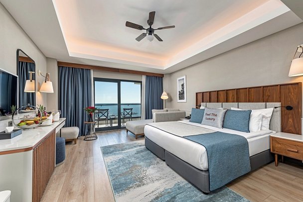 Seaden Quality Resort & Spa - Wohnbeispiel Doppelzimmer Meerblick (Zimmercodierungen DBM & DCM)