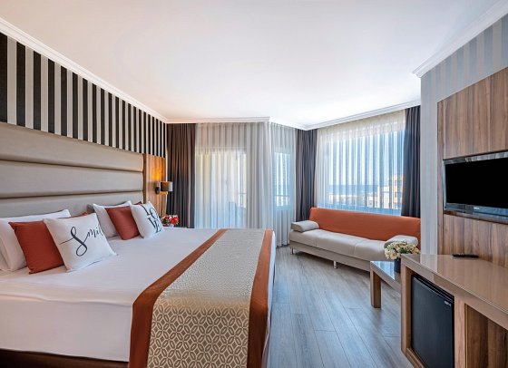 Selectum Family Resort Side - Wohnbeispiel Doppelzimmer Meerblick (Zimmercodierung DBM)