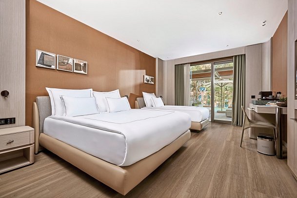 LUSSO Sorgun - Wohnbeispiel Doppelzimmer Superior Swim Up seitlicher Meerblick (Zimmercodierung USQ)