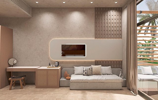 Sentido Side Bohem - Modellbild Doppelzimmer Swim Up Erdgeschoss (Zimmercodierung DBQ)