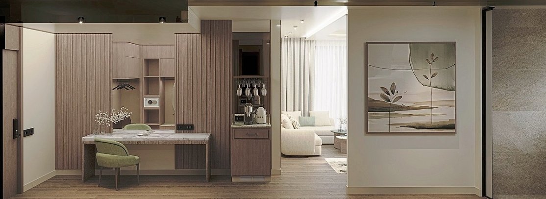 Seaden De Mar Resort & Spa - Modellbild Wohnbeispiel Doppelzimmer DeluxeSwim-Up (Zimmercodierung DDQ)