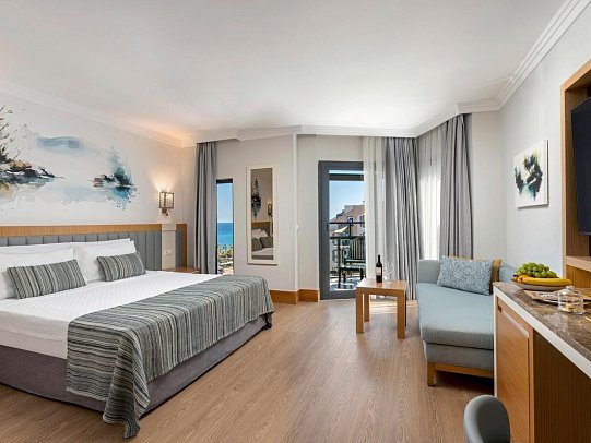 Limak Limra Hotel & Resort - Wohnbeispiel Doppelzimmer Meerblick (Zimmercodierungen DBM, DCM, DBV & DC2)