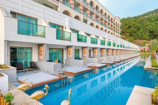 Dosinia Luxury Resort - Wohnbeispiel Doppelzimmer Swim Up (Zimmercodierung DBQ)