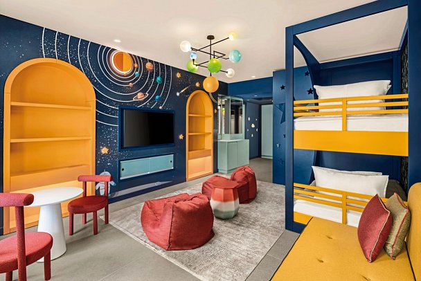 NG Phaselis Bay - Wohnbeispiel Familienzimmer Theme Deluxe Waldblick (Zimmercodierung FD3)