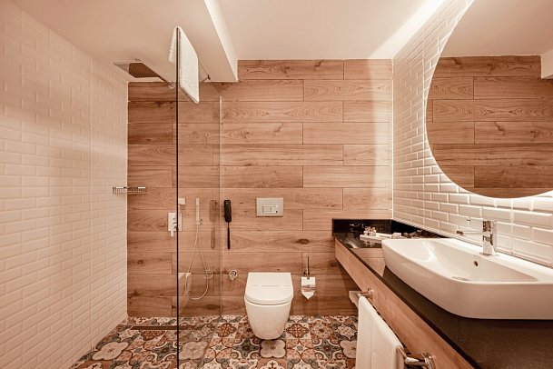 Sailor's Beach Club - Beispiel Bad Doppelzimmer Superior (Zimmercodierung DS1)