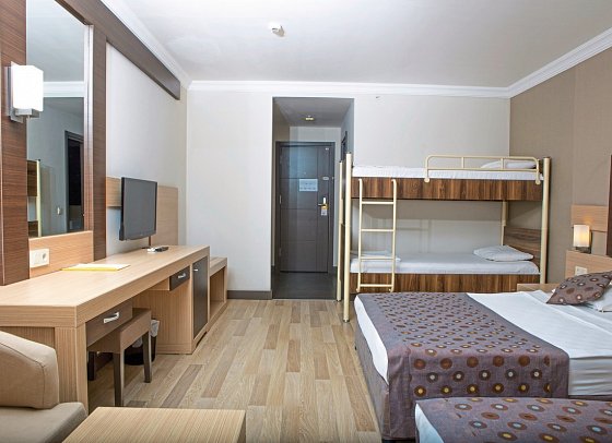 Telatiye Resort - Wohnbeispiel Doppelzimmer Standard Large mit Etagenbett (Zimmercodierung DB3)