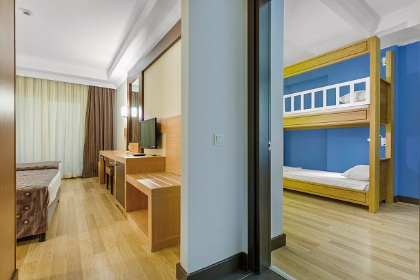 Telatiye Resort - Wohnbeispiel Familienzimmer mit Etagenbett (Zimmercodierung FX1)