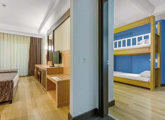Telatiye Resort - Wohnbeispiel Familienzimmer mit Etagenbett (Zimmercodierung FX1)