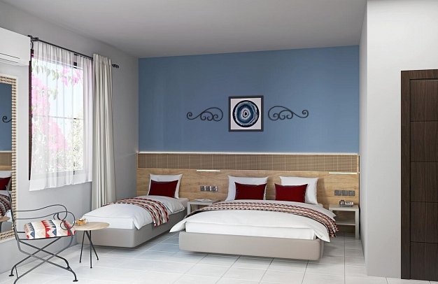 Club Hotel Titan - Modellbild Wohnbeispiel Doppelzimmer (Zimmercodierungen DB1, DC1 & DG1)