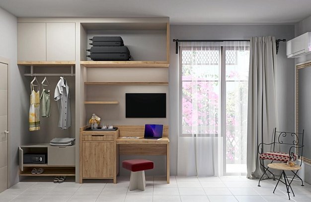 Club Hotel Titan - Modellbild Wohnbeispiel Doppelzimmer (Zimmercodierungen DB1, DC1 & DG1)