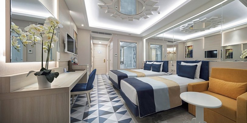 Granada Luxury Beach - Wohnbeispiel Doppelzimmer Landblick (Zimmercodierungen DBL & DCL)