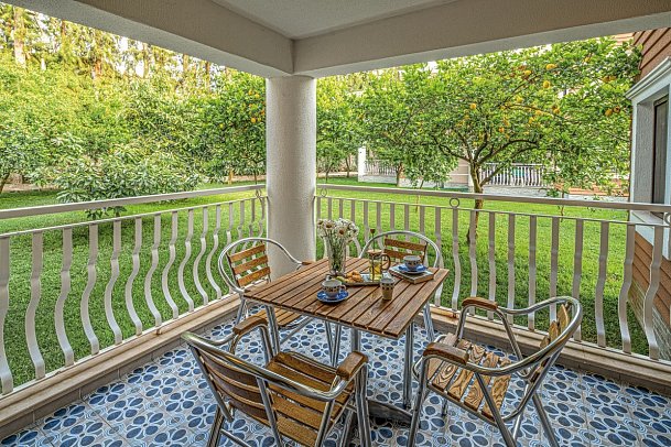 Quattro Family Club DEM Hotel - Beispiel Balkon Garten Familienzimmer Rabbits Konzept (Zimmercodierungen FB1 & FB2)