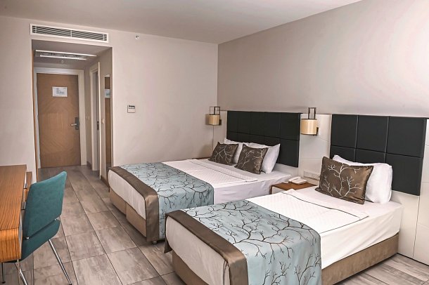 Xoria Deluxe - Wohnbeispiel Doppelzimmer Block B Landblick (Zimmercodierungen DBV & DCV)