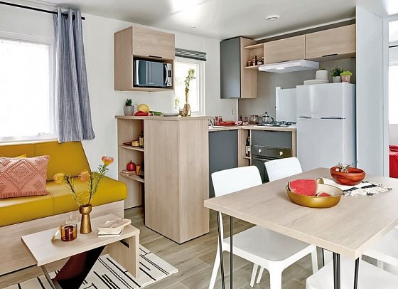 Camping San Damiano - Wohnbeispiel Mobilheim Pianosa 2R (Zimmercodierung HB1)