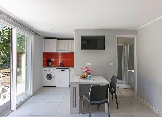 Résidence Marina d'Oru - Wohnbeispiel Appartement 1 Schlafzimmer ca. 30 qm (Zimmercodierung AB1)