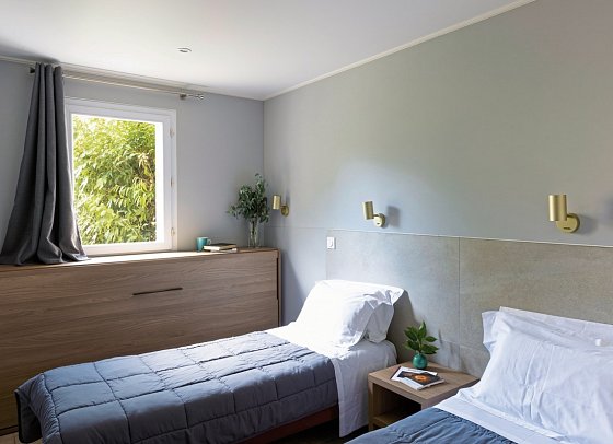 Résidence Marina d'Oru - Wohnbeispiel Appartement 2 Schlafzimmer ca. 42 qm (Zimmercodierung OB1)