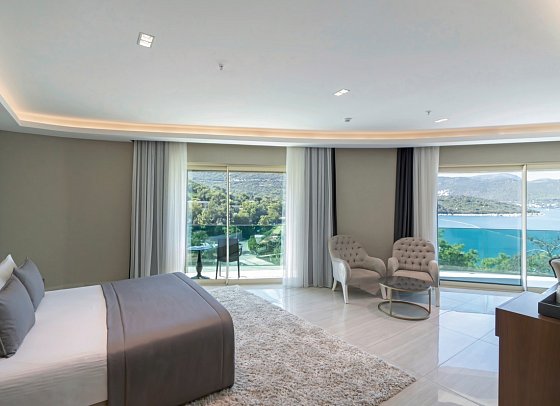 Vogue Hotel Supreme Bodrum - Wohnbeispiel Familiensuite Meerblick (Zimmercodierung WI3)