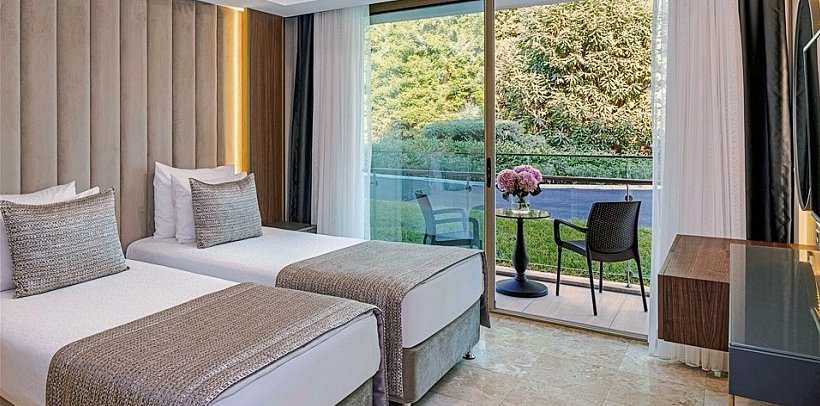 Vogue Hotel Supreme Bodrum - Wohnbeispiel Doppelzimmer Garten Annex (Zimmercodierungen D1V & DC1)