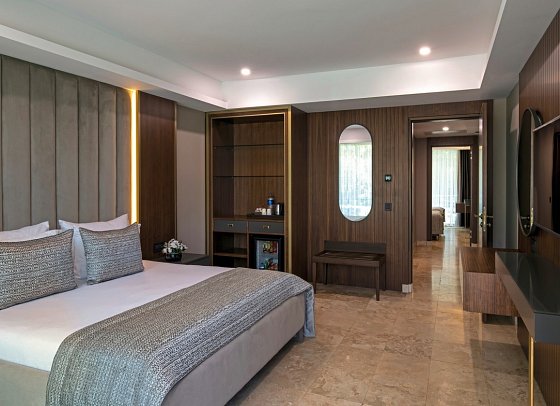 Vogue Hotel Supreme Bodrum - Wohnbeispiel Familienzimmer Garten Annex Connection (Zimmercodierung FB1)