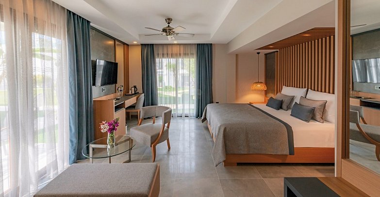 Samara Hotel - Wohnbeispiel Deluxe Gartenblick (Zimmercodierung UDG)