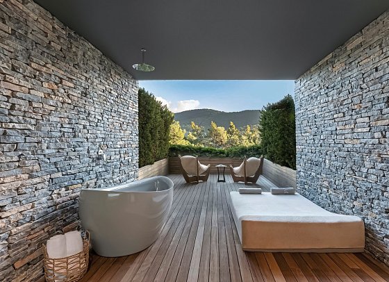 Lujo Bodrum - Wohnbeispiel Doppelzimmer Indigo Clubber Terrasse Adult Only (Zimmercodierung DS6)
