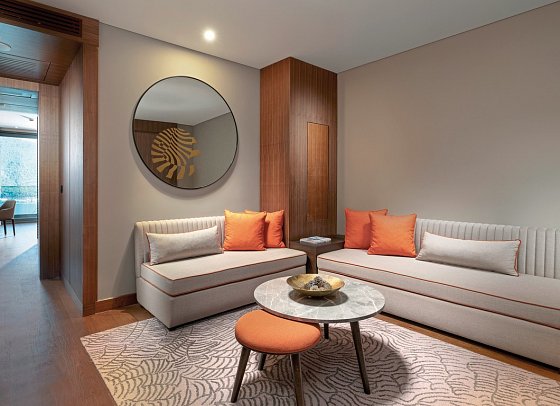 Lujo Bodrum - Wohnbeispiel Familien Corner Suite seitl. Meerblick (Zimmercodierung FB1)