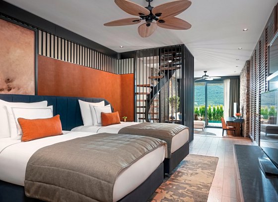 Lujo Bodrum - Wohnbeispiel Familiensuite Duplex Laguna (Zimmercodierungen MB1 & MB2)