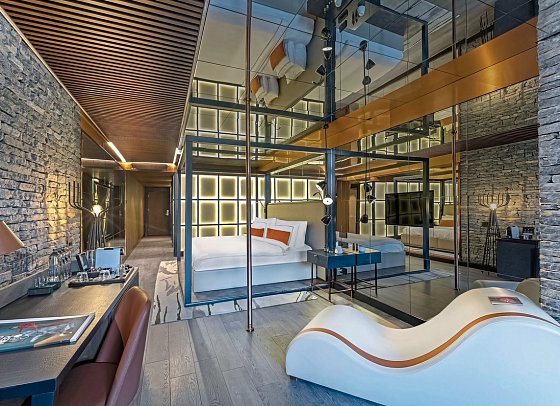 Lujo Bodrum - Wohnbeispiel Doppelzimmer Indigo Clubber Terrasse Adult Only (Zimmercodierung DS6)