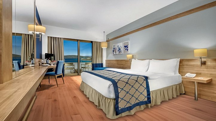 La Blanche Island Bodrum - Wohnbeispiel Doppelzimmer Meerblick (Zimmercodierungen DBM & DCM)