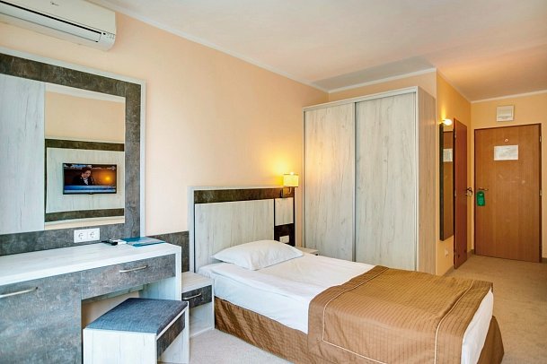 DIT Evrika Beach Club Hotel - Wohnbeispiel Einzelzimmer (Zimmercodierung EB1)